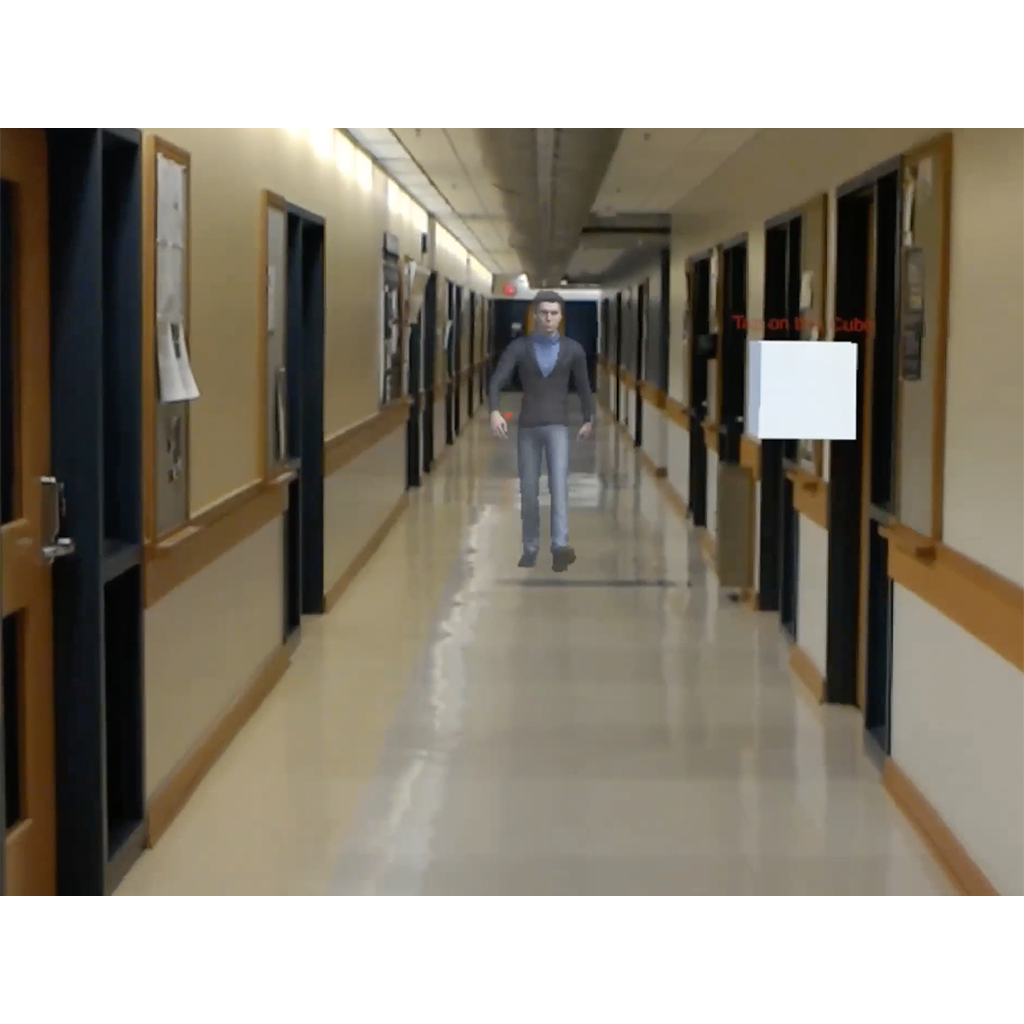 Distance Perception in Augmented Reality with Animated Avatars as a Cue