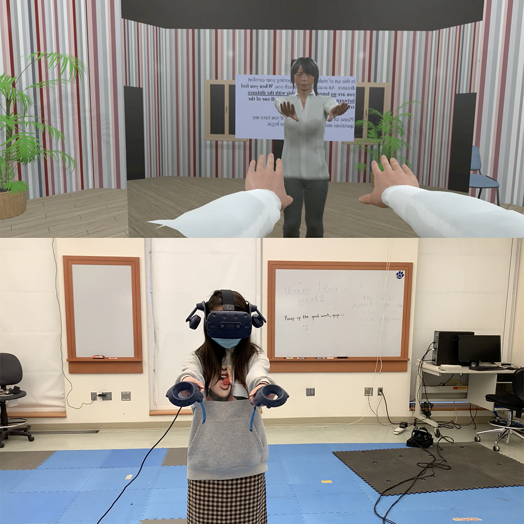 The Impact of Embodiment and Avatar Sizing on Personal Space in Immersive Virtual Environments