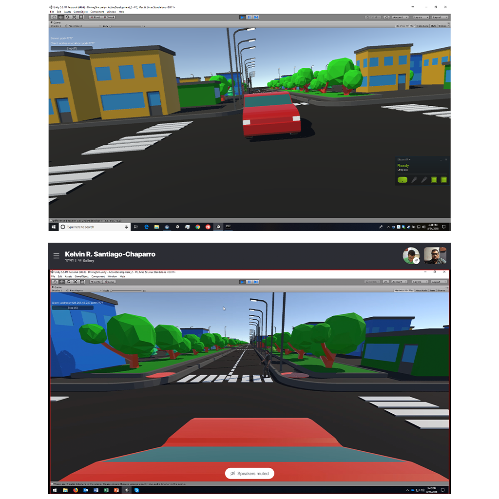 Multi-Modal Distributed Simulation Combining Cars, Bicyclists, and Pedestrians
